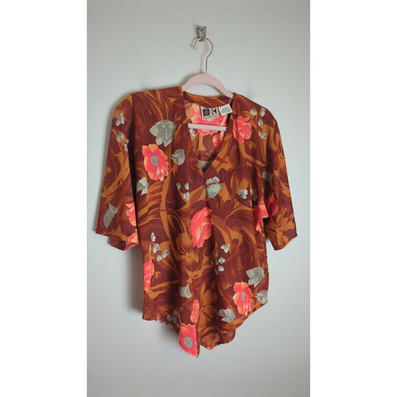 VTG 60's Hawaiian Kamehameha Pullover Top Women's Size Medium - Picture 3 of 8